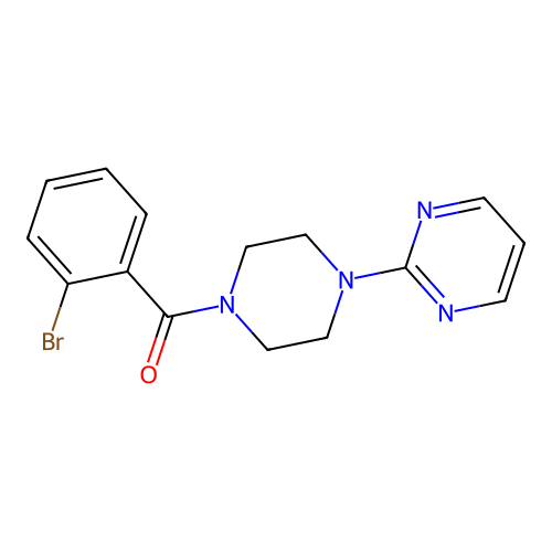 2-[4-(2-Bromobenzoyl)-1-piperazinyl]pyrimidine structure