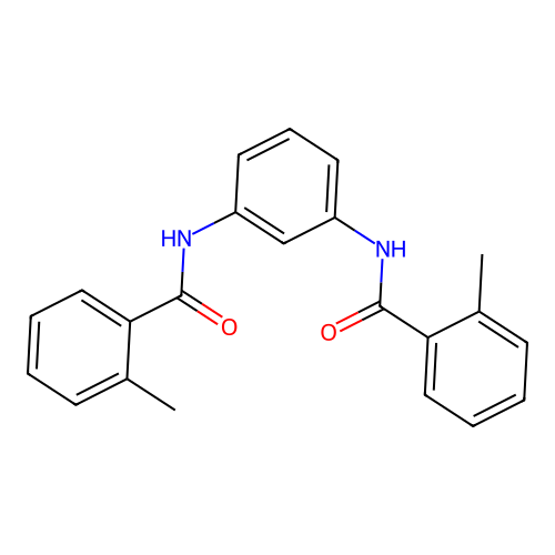 2-methyl-N-[3-[(2-methylbenzoyl)amino]phenyl]benzamide structure