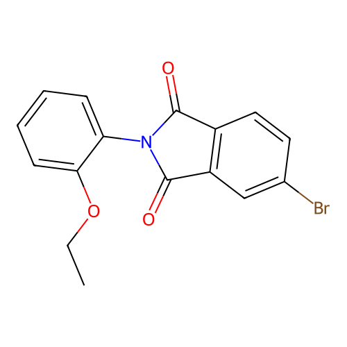 5-Bromo-2-(2-ethoxyphenyl)isoindole-1,3-dione structure