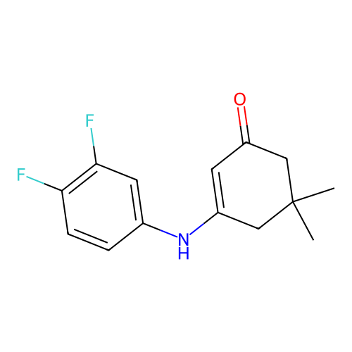 3-[(3,4-Difluorophenyl)amino]-5,5-dimethylcyclohex-2-en-1-one structure