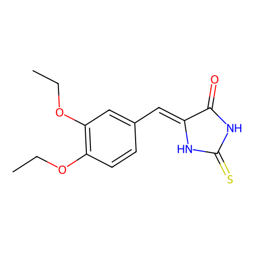 5-[(3,4-Diethoxyphenyl)methylidene]-2-sulfanylideneimidazolidin-4-one structure
