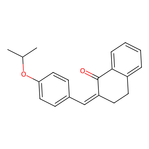 (Z)-2-(4-isopropoxybenzylidene)-3,4-dihydronaphthalen-1(2H)-one structure