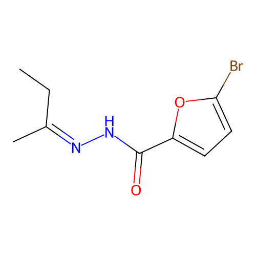 5-bromo-N-(butan-2-ylideneamino)furan-2-carboxamide structure