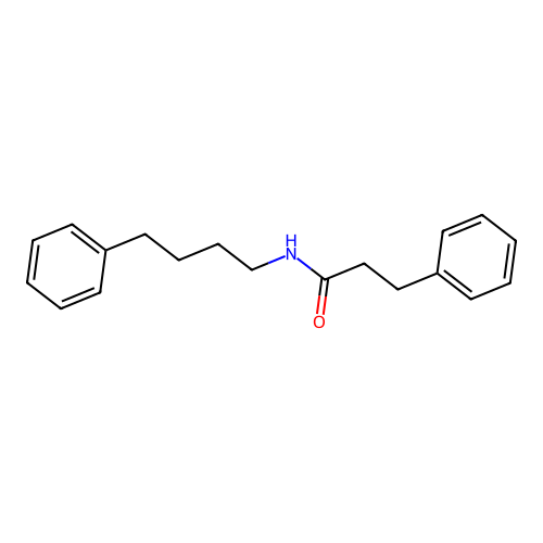 3-phenyl-N-(4-phenylbutyl)propanamide structure