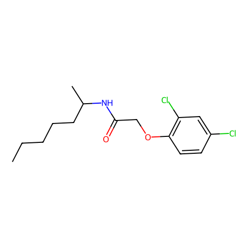 2-(2,4-dichlorophenoxy)-N-heptan-2-ylacetamide structure