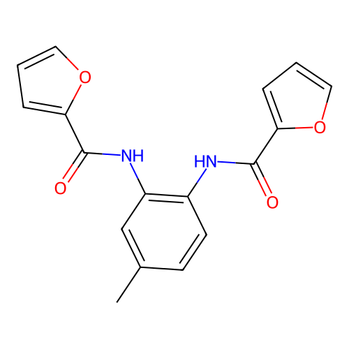 N,N'-(4-methylbenzene-1,2-diyl)difuran-2-carboxamide structure