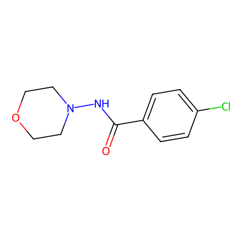 4-chloro-N-(4-morpholinyl)benzamide structure
