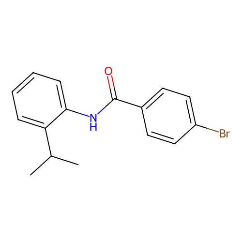 4-bromo-N-(2-isopropylphenyl)benzamide structure