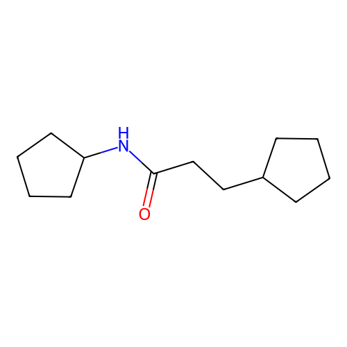 N,3-dicyclopentylpropanamide structure