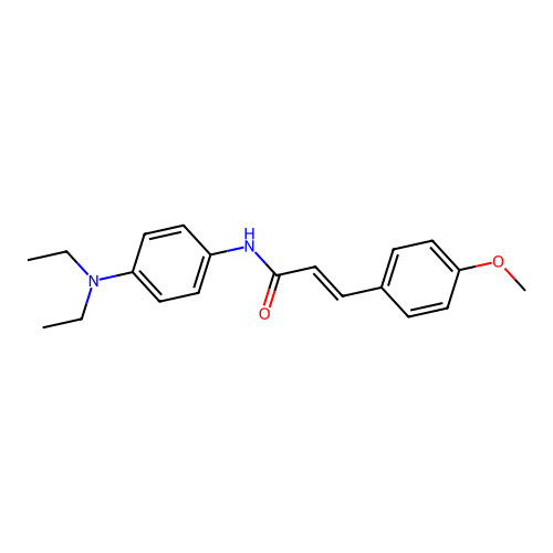 N-[4-(diethylamino)phenyl]-3-(4-methoxyphenyl)prop-2-enamide structure