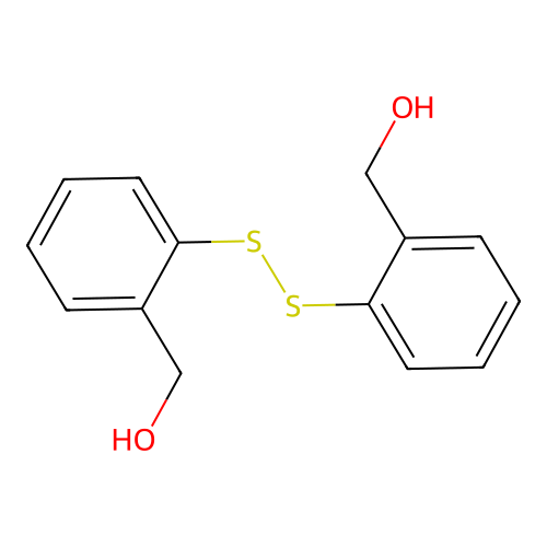 (2-([2-(Hydroxymethyl)phenyl]disulfanyl)phenyl)methanol structure