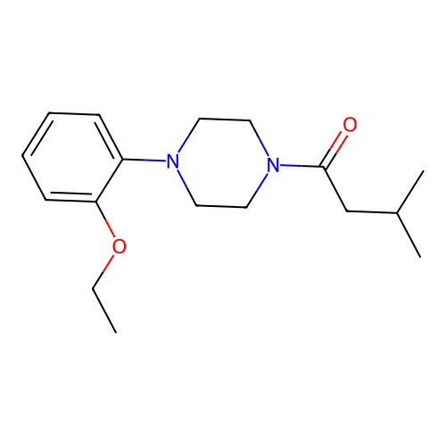 1-(2-Ethoxyphenyl)-4-(3-methylbutanoyl)piperazine structure