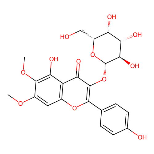 Eupalitin 3-galactoside structure