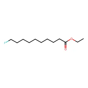 Decanoic acid, 10-fluoro-, ethyl ester structure