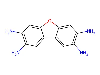 2,7,8-Dibenzofurantetraamine structure