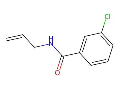 N-allyl-3-chlorobenzenecarboxamide structure
