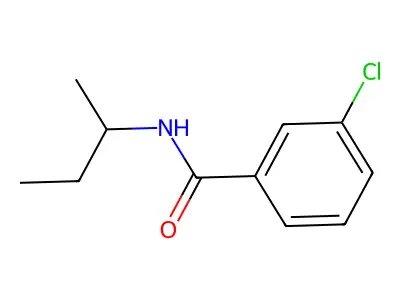 3-Chloro-N-(1-methylpropyl)benzamide structure