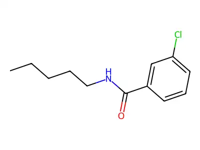Benzamide, 3-chloro-N-pentyl- structure