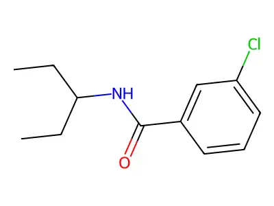 3-Chloro-N-(1-ethylpropyl)benzamide structure