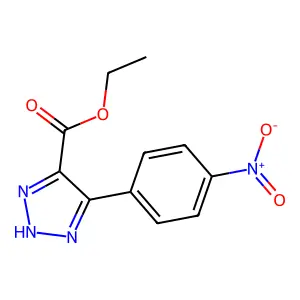 5-(4-Nitrophenyl)-1H-1,2,3-triazole-4-carboxylic acid ethyl ester structure