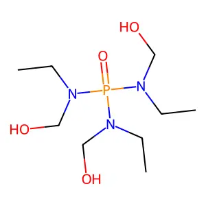 Phosphoric triamide, N,N',N''-triethyl-N,N',N''-tris(hydroxymethyl)- structure