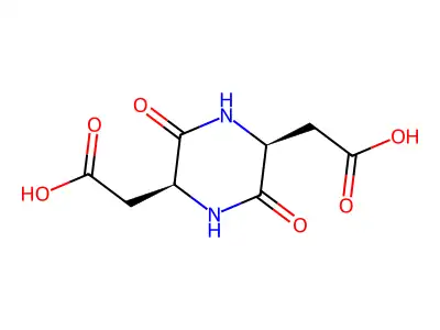 (5-Carboxymethyl-3,6-dioxo-piperazin-2-yl)-acetic acid structure