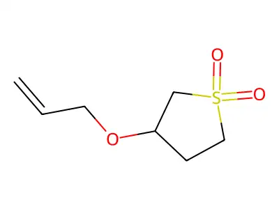 Thiophene, tetrahydro-3-(2-propenyloxy)-, 1,1-dioxide structure