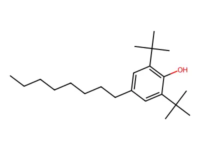 2,6-Di-tert-butyl-4-octylphenol structure