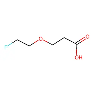 Propionic acid, 3-(2'-fluoroethoxy)- structure