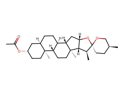 Smilagenin acetate structure