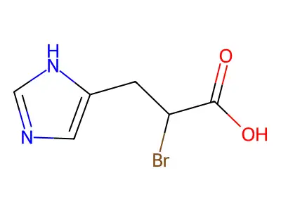 α-溴-β-(5-咪唑基)丙酸 structure