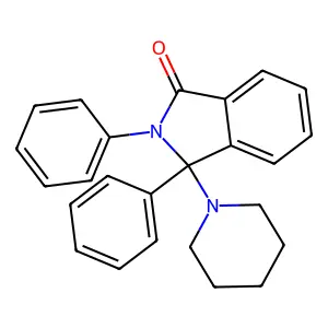 2,3-Diphenyl-3-(1-piperidinyl)-1-isoindolinone structure