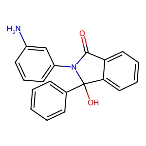 2-(3-Aminophenyl)-3-hydroxy-3-phenylisoindol-1-one structure