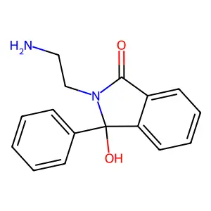 2-(2-Aminoethyl)-3-hydroxy-3-phenyl-1-isoindolinone structure