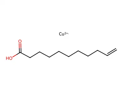 Copper diundec-10-enoate structure