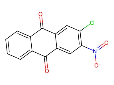 2-Chloro-3-nitroanthracene-9,10-dione structure