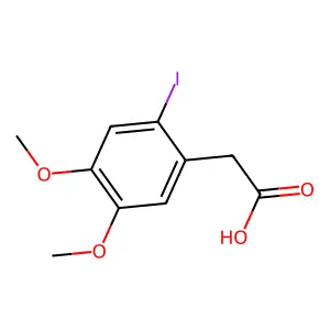 2-(2-Iodo-4,5-dimethoxyphenyl)acetic acid structure