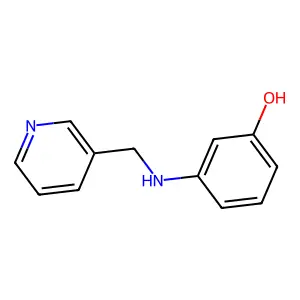 3-(Pyridin-3-ylmethylamino)phenol structure