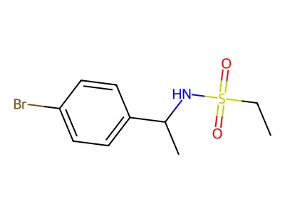 N-[1-(4-bromophenyl)ethyl]ethanesulfonamide structure