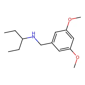 N-(3,5-dimethoxybenzyl)pentan-3-amine structure