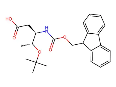 Fmoc-O-tert-butyl-L-beta-homothreonine structure