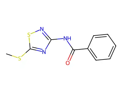 N-(5-Methylthio-1,2,4-thiadiazol-3-yl)benzamide structure