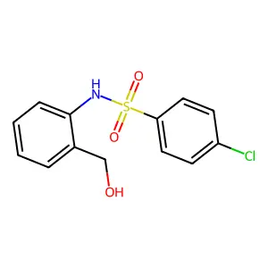 4-chloro-N-[2-(hydroxymethyl)phenyl]benzenesulfonamide structure