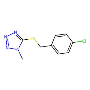 5-[(4-Chlorophenyl)methylsulfanyl]-1-methyltetrazole structure