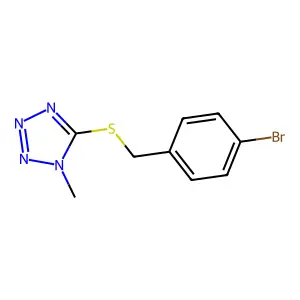 5-[(4-Bromophenyl)methylsulfanyl]-1-methyltetrazole structure