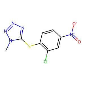 5-(2-Chloro-4-nitrophenyl)sulfanyl-1-methyltetrazole structure