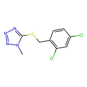 5-[(2,4-Dichlorophenyl)methylsulfanyl]-1-methyltetrazole structure
