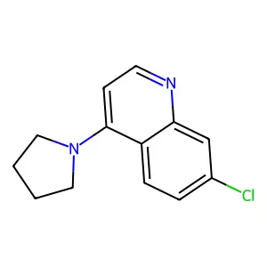 7-Chloro-4-(1-pyrrolidinyl)quinoline structure