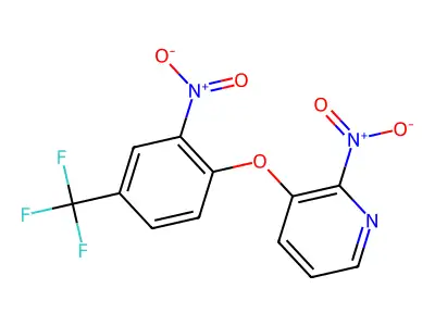 2-Nitro-3-[2-nitro-4-(trifluoromethyl)phenoxy]pyridine structure