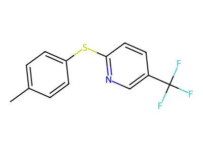 2-(4-Methylphenyl)sulfanyl-5-(trifluoromethyl)pyridine structure